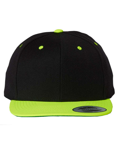 Yupoong 6089M Premium Flatbill Snapback Hat with Patch