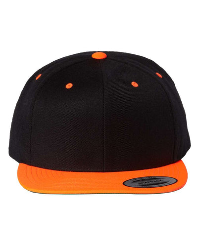 Yupoong 6089M Premium Flatbill Snapback Hat with Patch