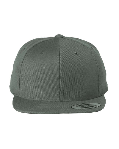 Yupoong 6089M Premium Flatbill Snapback Hat with Patch