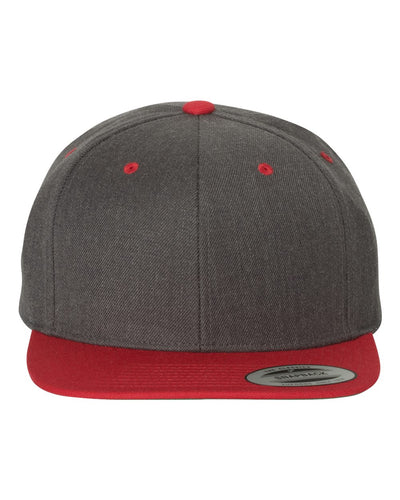Yupoong 6089M Premium Flatbill Snapback Hat with Patch