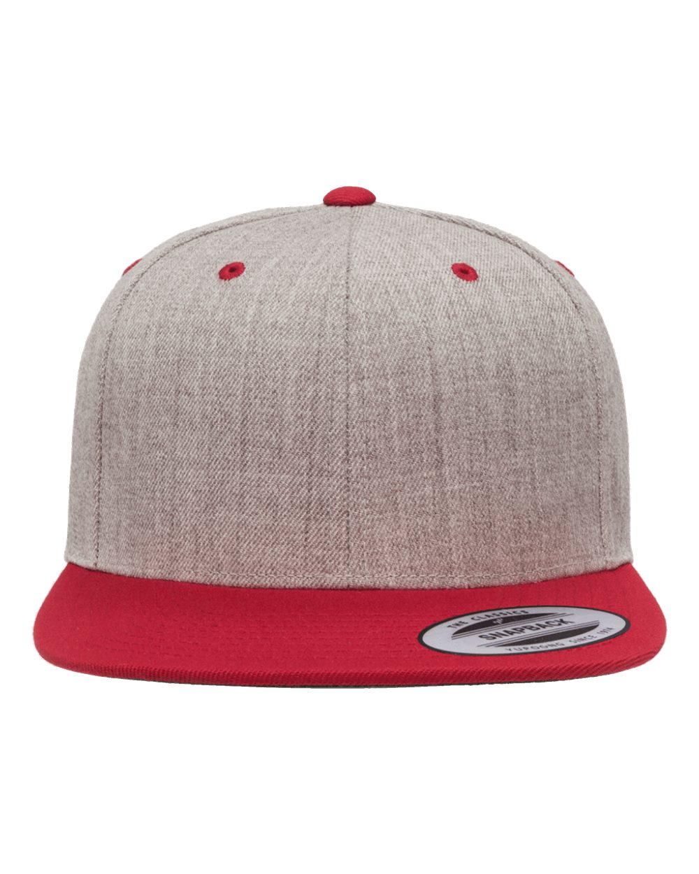 Yupoong 6089M Premium Flatbill Snapback Hat with Patch