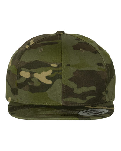Yupoong 6089M Premium Flatbill Snapback Hat with Patch