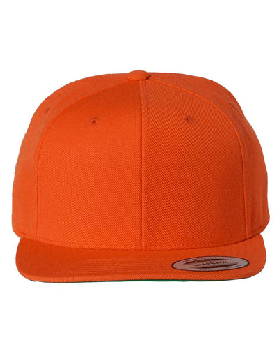 Yupoong 6089M Premium Flatbill Snapback Hat with Patch