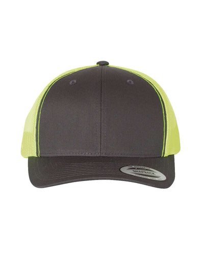 Yupoong 6606 Trucker Hat with Engraved Leather Patch