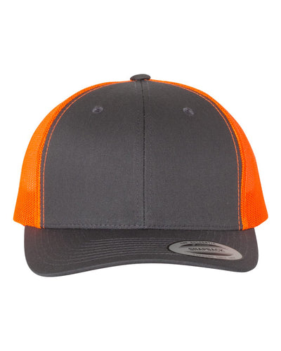 Yupoong 6606 Trucker Hat with Engraved Leather Patch