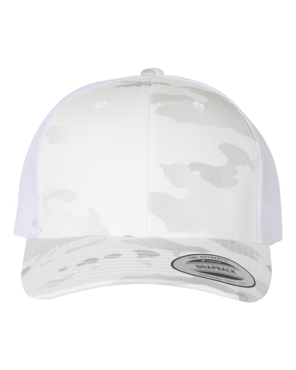 Yupoong 6606 Trucker Hat with Engraved Leather Patch