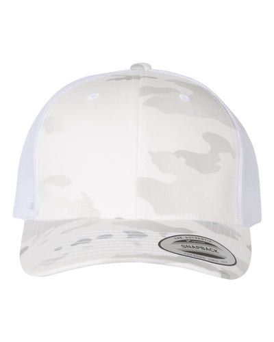 Yupoong 6606 Trucker Hat with Engraved Leather Patch
