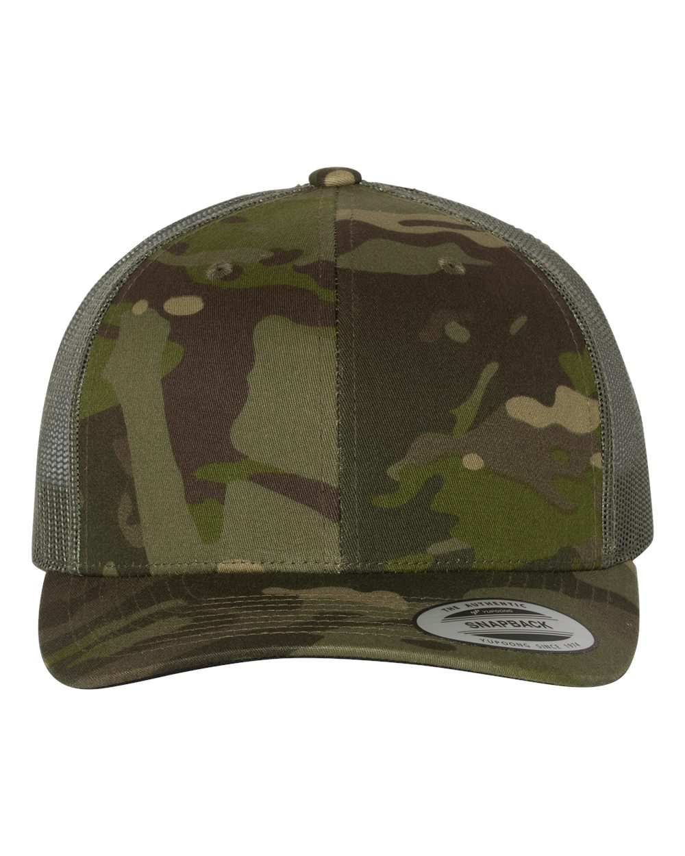 Yupoong 6606 Trucker Hat with Engraved Leather Patch