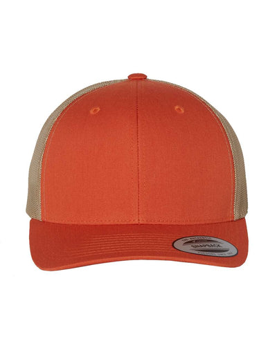 Yupoong 6606 Trucker Hat with Engraved Leather Patch
