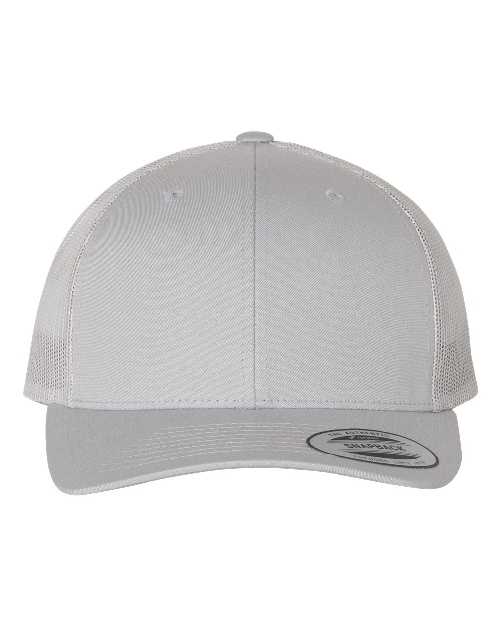 Yupoong 6606 Trucker Hat with Engraved Leather Patch