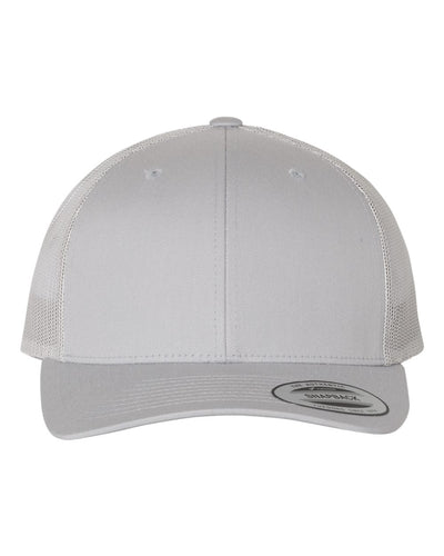 Yupoong 6606 Trucker Hat with Engraved Leather Patch