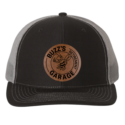 Buzz's Retirement Garage Richardson 112 Trucker Hat - Buzz Logo Engraved