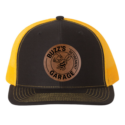 Buzz's Retirement Garage Richardson 112 Trucker Hat - Buzz Logo Engraved