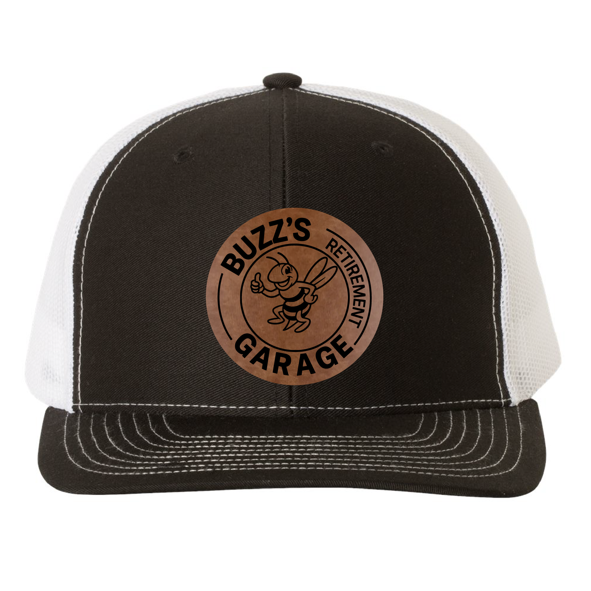 Buzz's Retirement Garage Richardson 112 Trucker Hat - Buzz Logo Engraved