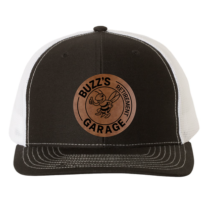 Buzz's Retirement Garage Richardson 112 Trucker Hat - Buzz Logo Engraved