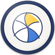 Volleyball hat button side patch: a volleyball ball on a white domed button. Sports collection.