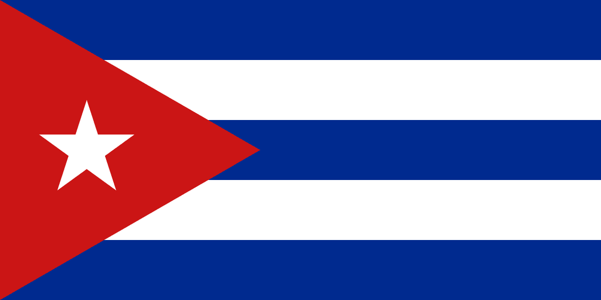 Cuba flag side patch for hats