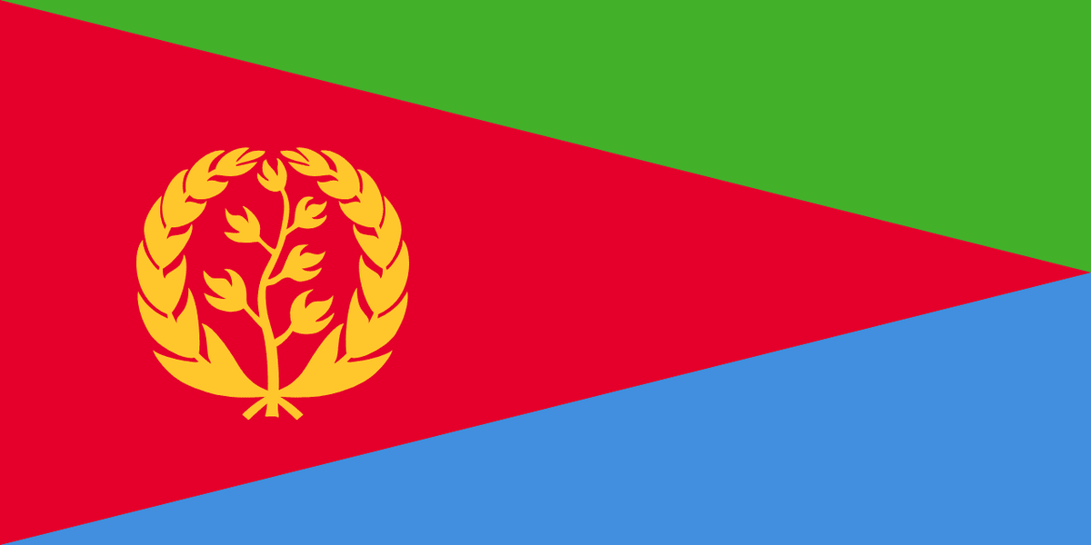 Eritrea flag side patch for hats