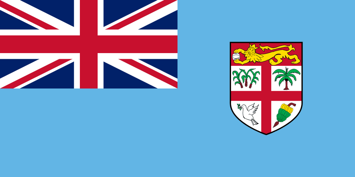 Fiji flag side patch for hats