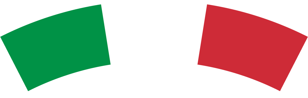 Italy flag rear patch, curved for the back of a cap