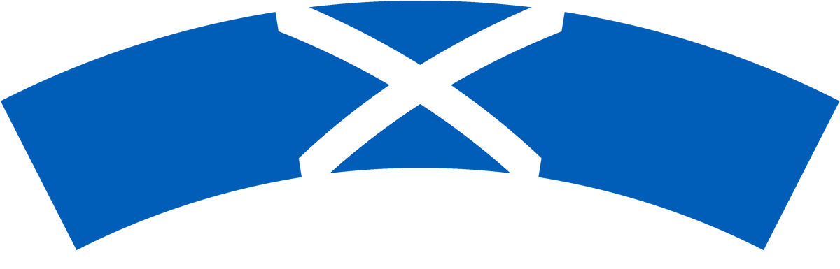 Scotland flag rear patch, curved for the back of a cap