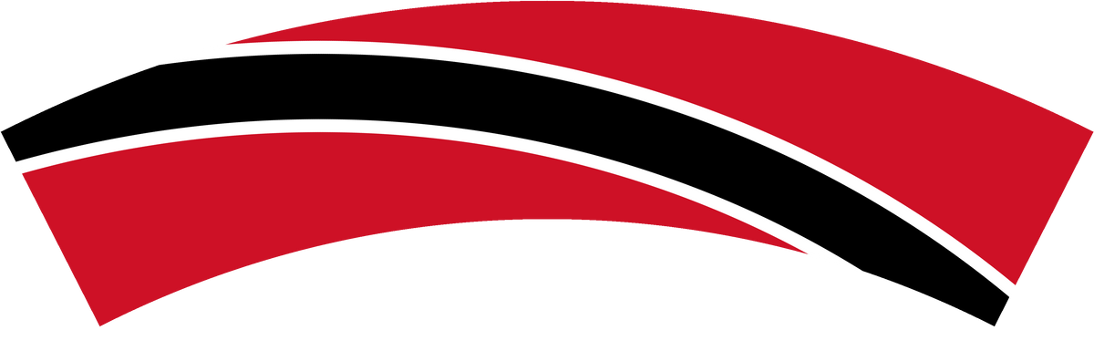 Trinidad and Tobago flag rear patch, curved for the back of a cap