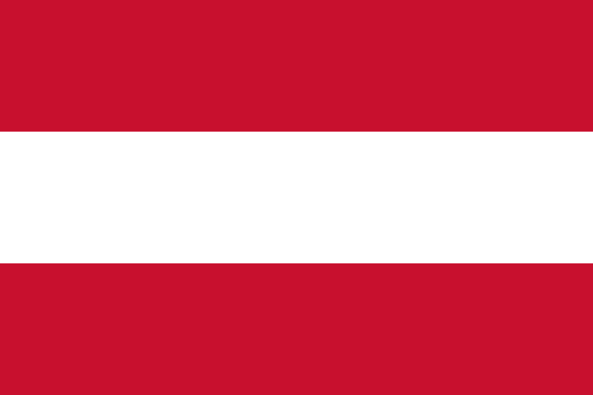 Austria flag side patch for hats