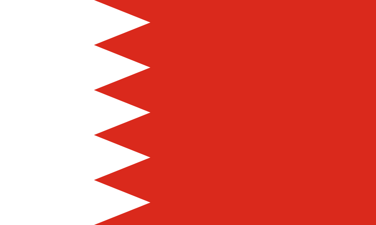 Bahrain flag side patch for hats