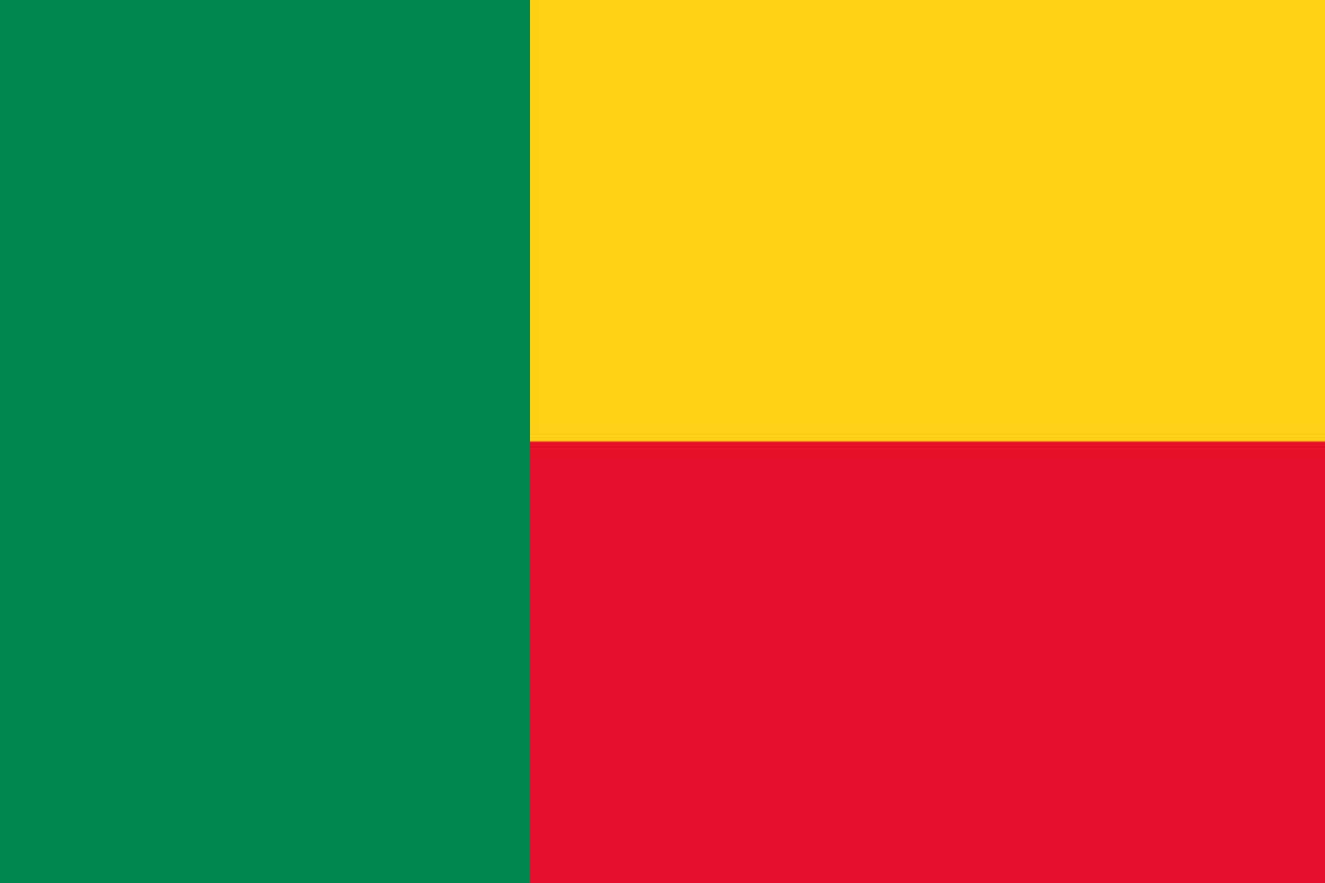 Benin flag side patch for hats