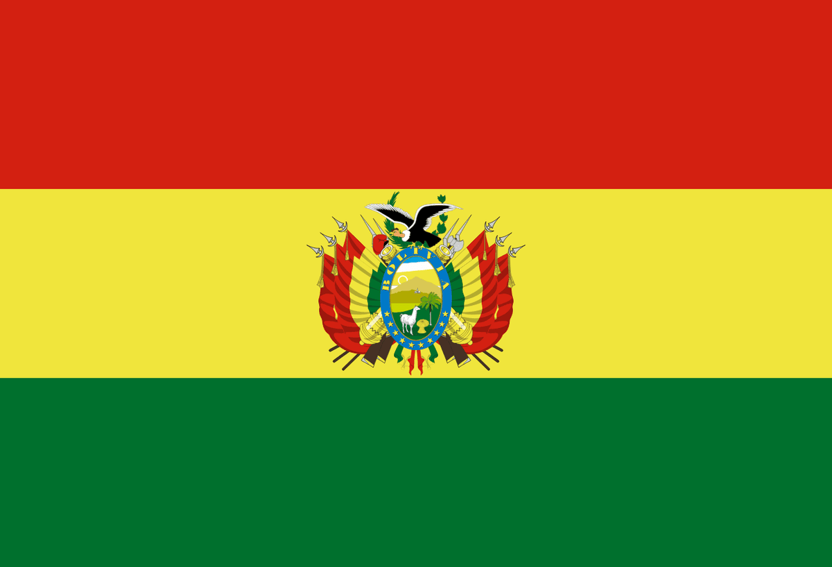 Bolivia flag side patch for hats