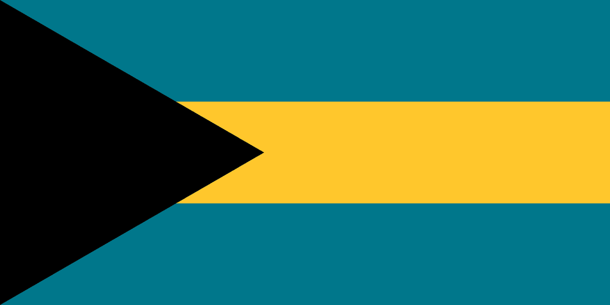 Bahamas flag side patch for hats