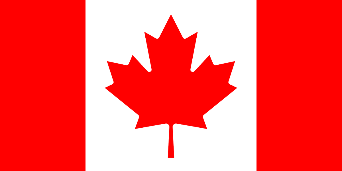 Canada flag side patch for hats