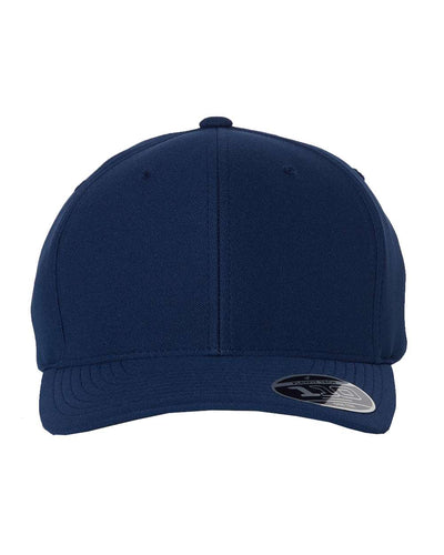 Flexfit 110P Cool and Dry mini-pique cap in navy, front view
