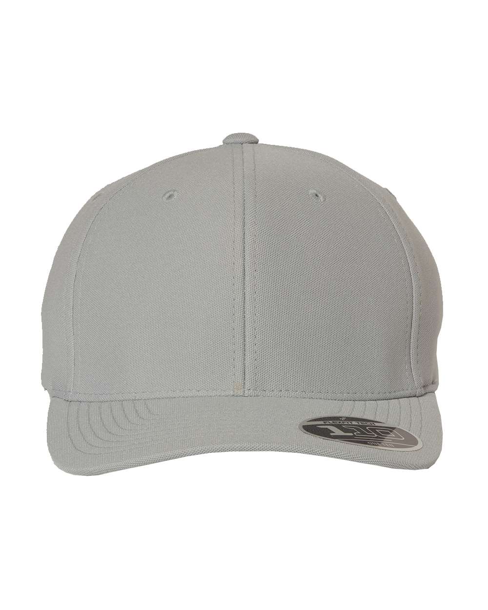 Flexfit 110P Cool and Dry mini-pique cap in silver, front view