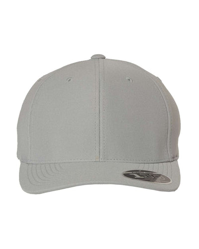 Flexfit 110P Cool and Dry mini-pique cap in silver, front view