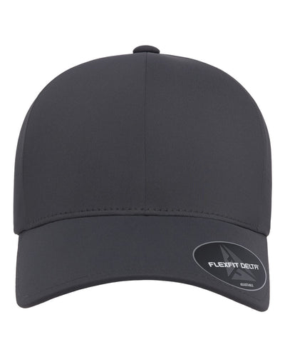 Flexfit Delta 180AP performance hat in dark grey, front view