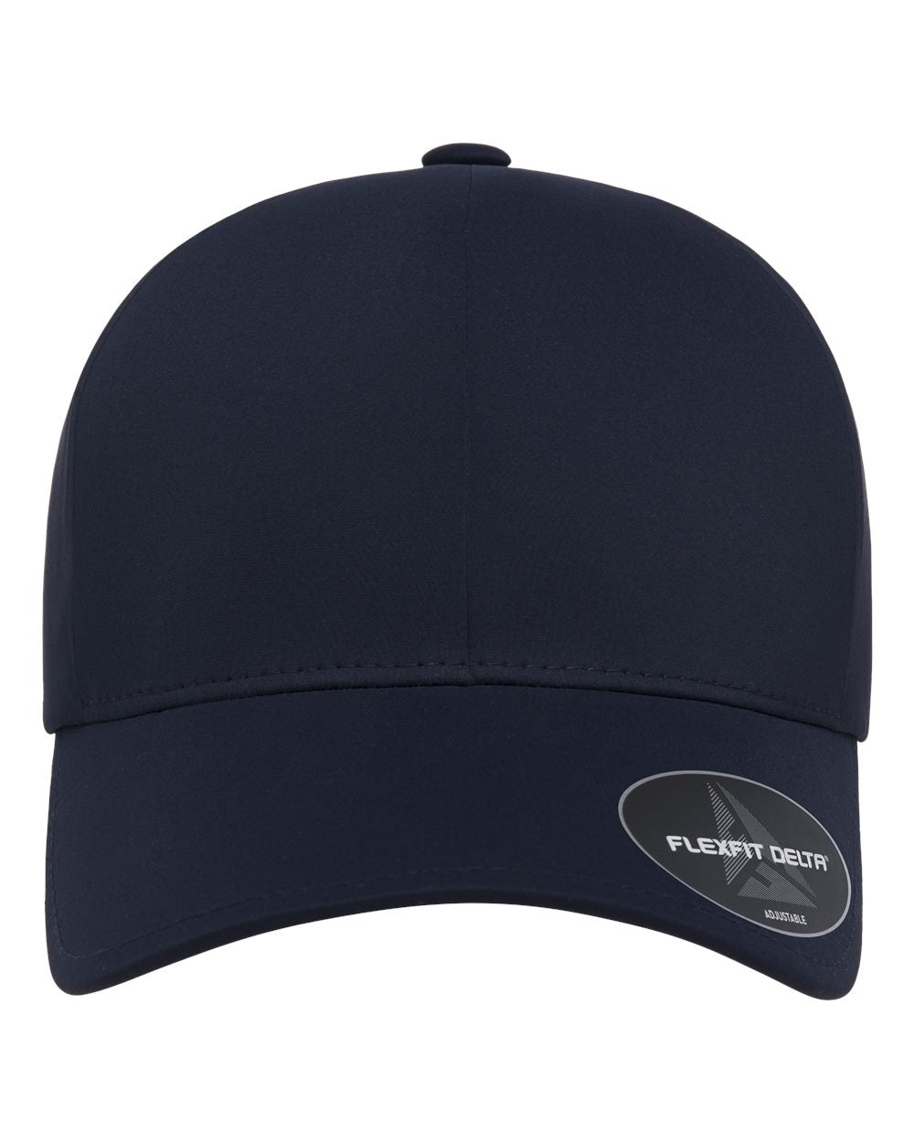 Flexfit Delta 180AP performance hat in navy, front view