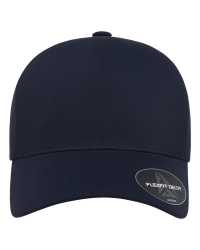 Flexfit Delta 180AP performance hat in navy, front view