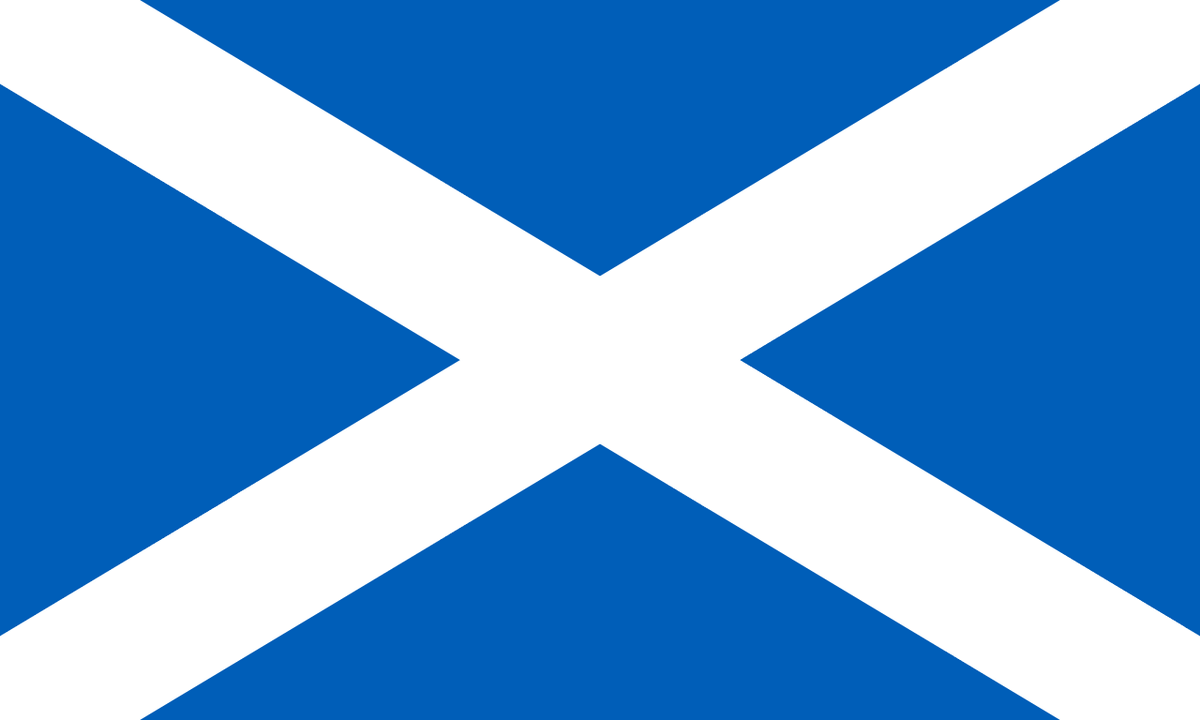 Scotland flag side patch for hats
