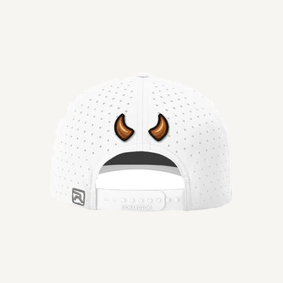 Golf Demons Ball Bandit on a Richardson 632 hat in White — back