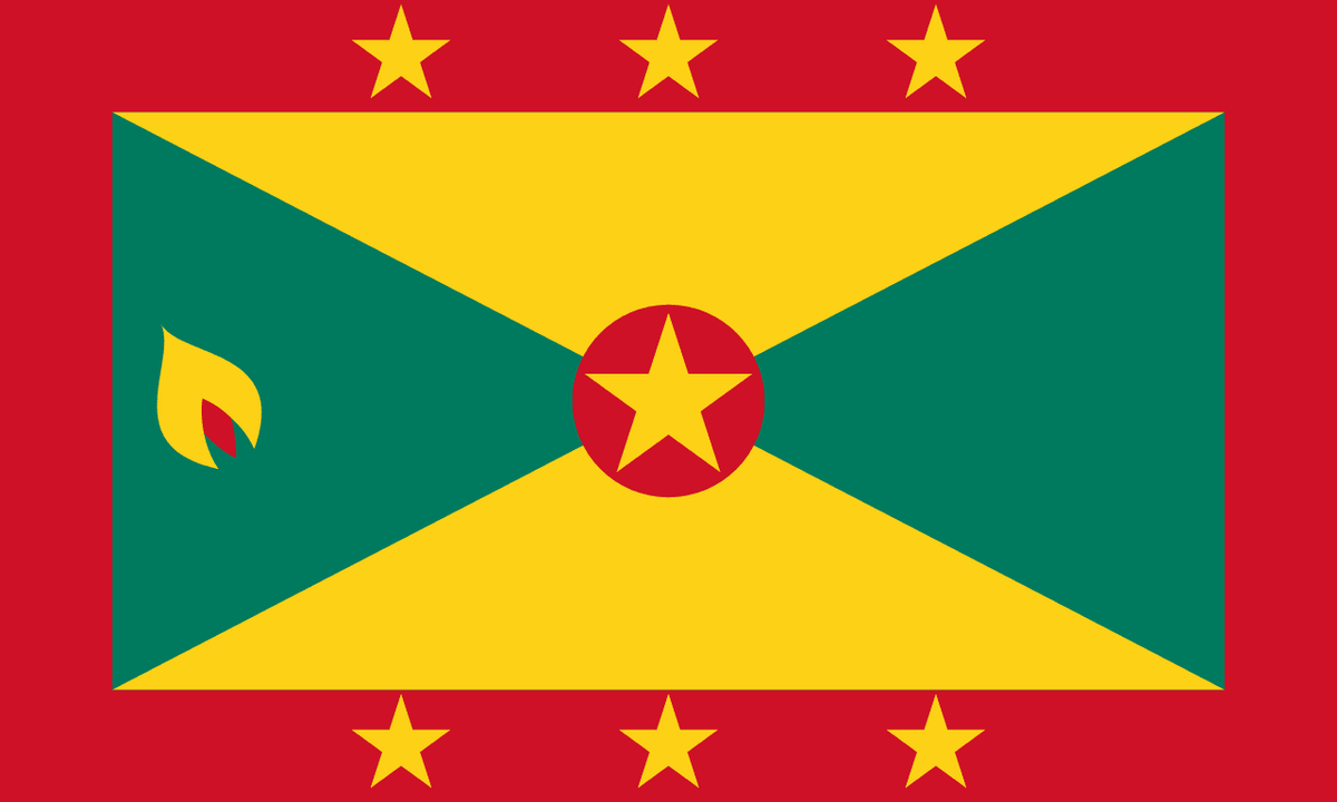 Grenada flag side patch for hats