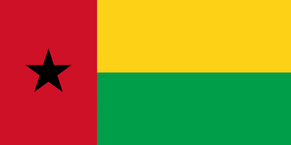 Guinea-Bissau flag side patch for hats