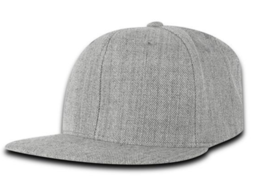 Decky 7011 - Youth 6 Panel High Profile Structured Snapback, Kids Flat Bill Hat