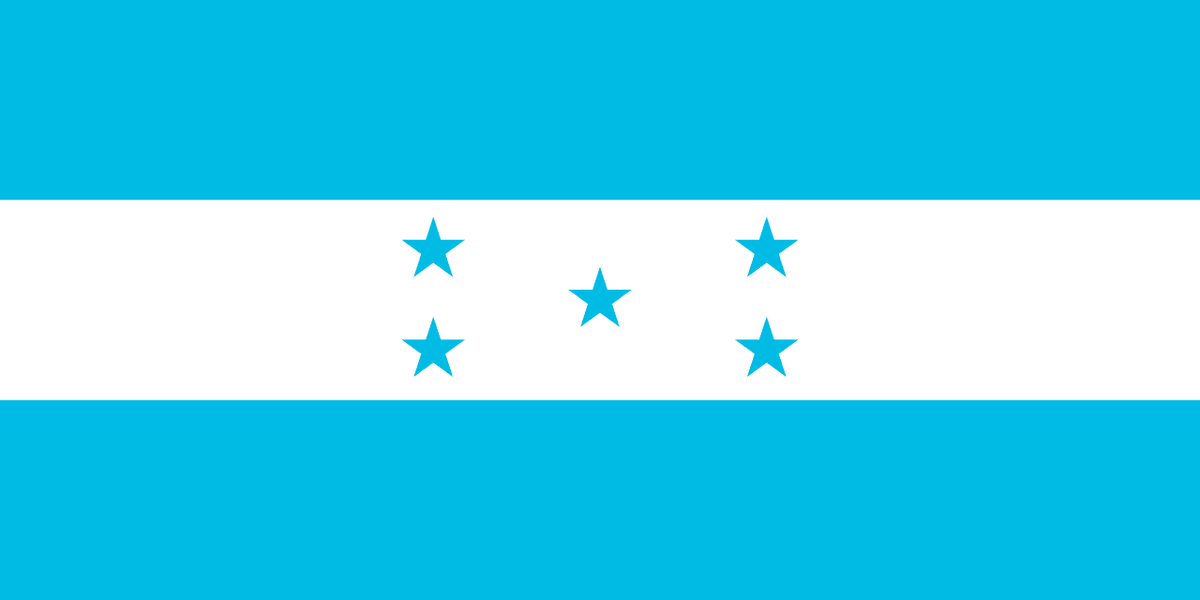 Honduras flag side patch for hats