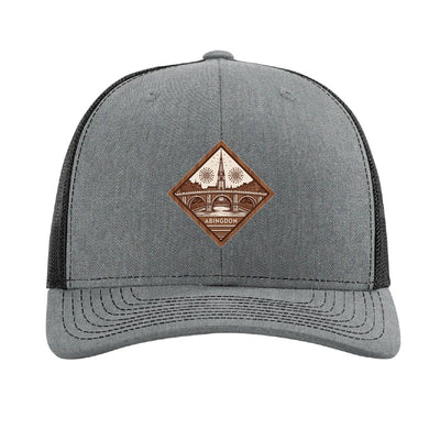 Abingdon bridge patch hat — Heather Grey/Black