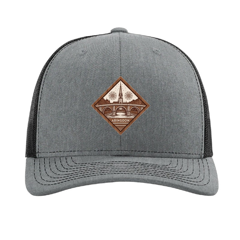 Abingdon bridge patch hat — Heather Grey/Black