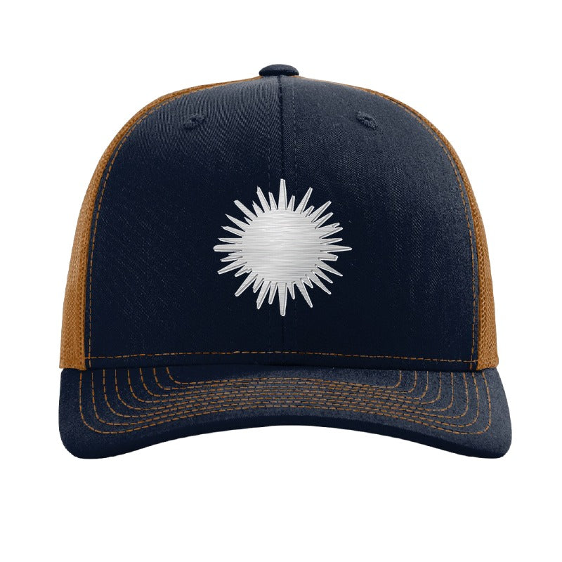 Abingdon fireworks patch hat — Navy/Caramel