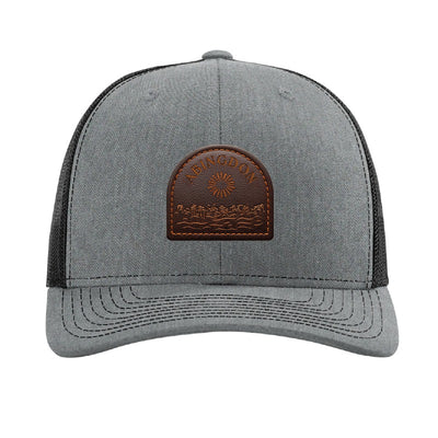 Abingdon skyline patch hat — Heather Grey/Black