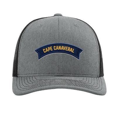 Cape Canaveral Launch patch hat — Heather Grey/Black