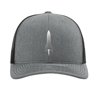 Cape Canaveral Rocket patch hat — Heather Grey/Black